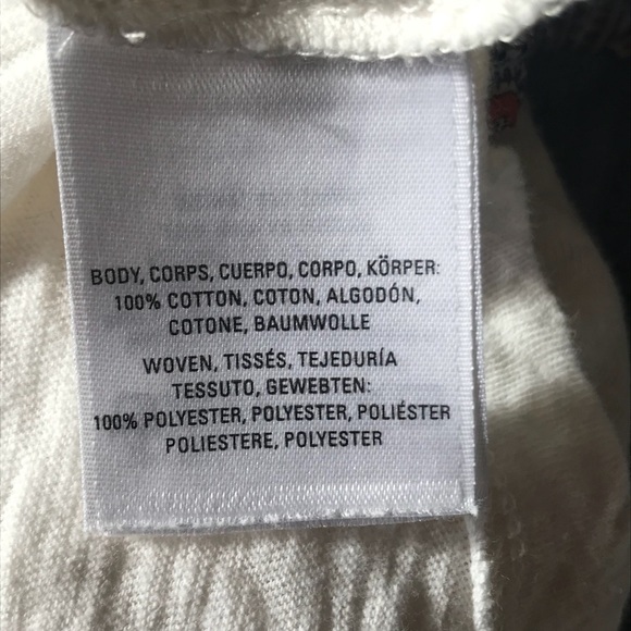 Anthropologie postage stamp white Henley shirt - Picture 6 of 6